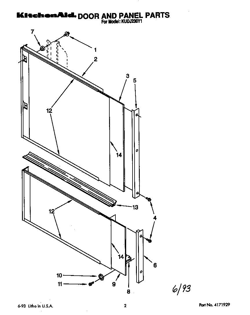 Door and panel