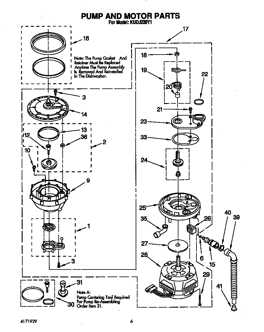 Pump and motor