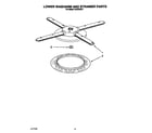 KitchenAid KUDD230Y1 lower washarm and strainer diagram