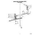 KitchenAid KUDD230Y1 upper wash and rinse diagram