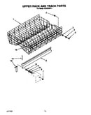 Upper rack and track