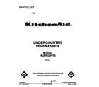 KitchenAid KUDH23HY0 front cover diagram