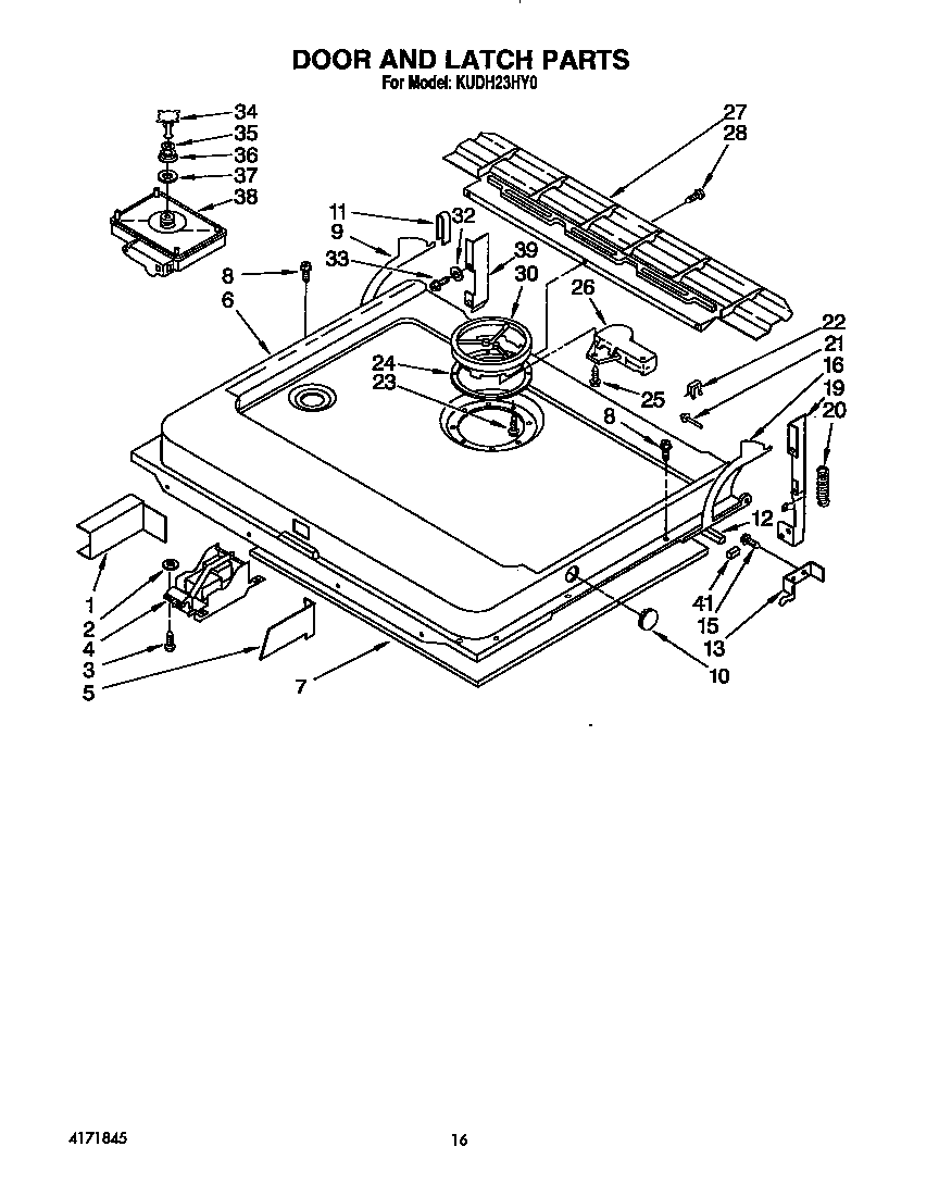 DOOR AND LATCH