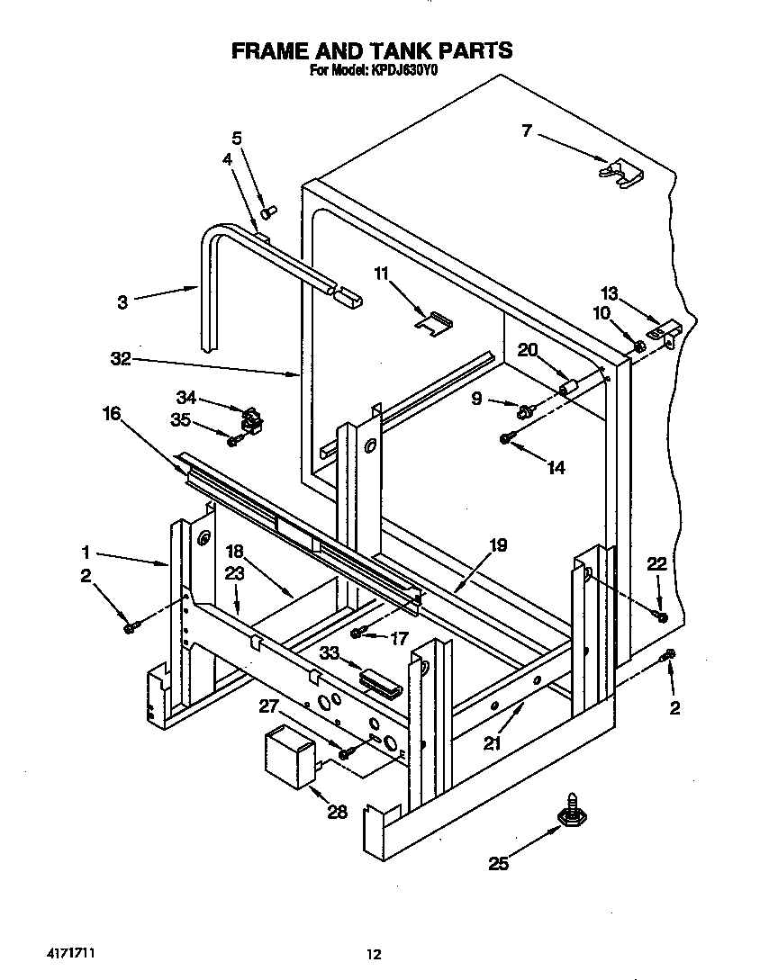 Frame and tank