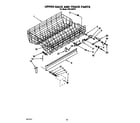 KitchenAid KPDJ630Y0 upper rack and track diagram