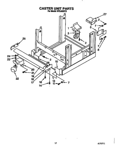 Caster unit