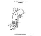 KitchenAid KPDJ630Y0 fill hose and cord diagram