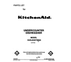 KitchenAid KUDJ23HYWH0 front cover diagram