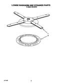Lower washarm and strainer