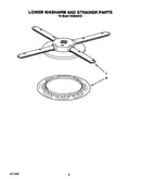 Lower washarm and strainer