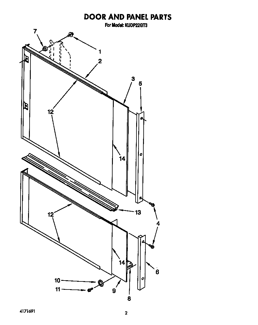 Door and panel