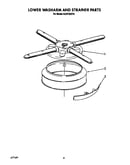 Lower washarm and strainer