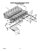 Upper rack and track