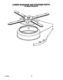 Lower washarm and strainer
