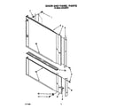 KitchenAid KUDA22ST5 door and panel diagram