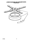 Lower washarm and strainer