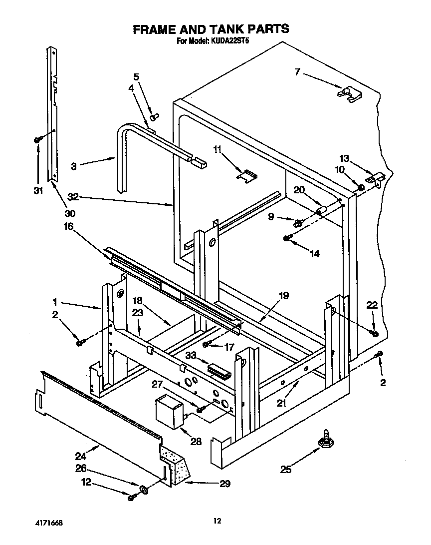 FRAME AND TANK