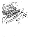 Upper rack and track