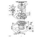 KitchenAid KUDA22SWWH2 pump and motor diagram