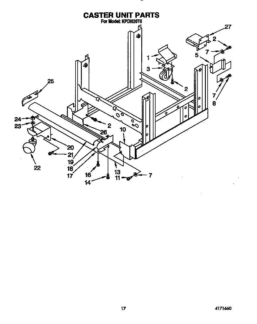 Caster unit
