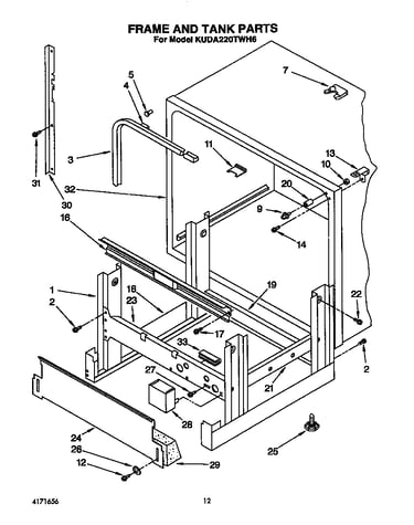 Frame and tank