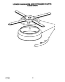 Lower washarm and strainer