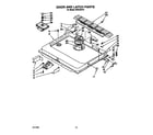 KitchenAid KUDC220T6 door and latch diagram