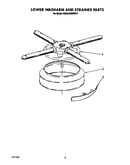 Lower washarm and strainer