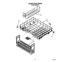 KitchenAid KUDA22ST4 lower rack diagram