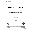 KitchenAid KPDI620T5 front cover diagram