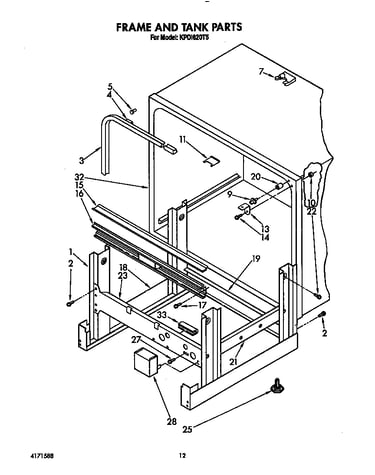 Frame and tank