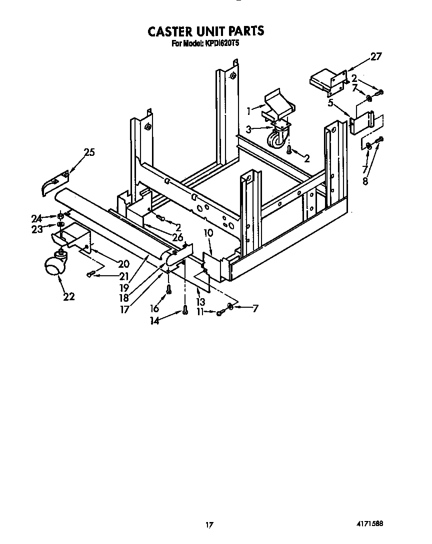 Caster unit