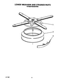 Lower washarm and strainer