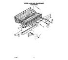 KitchenAid KUDI22XX1 upper rack and track diagram