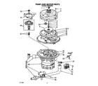 KitchenAid KUDP220T5 pump and motor diagram