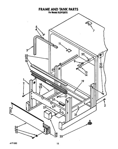 Frame and tank
