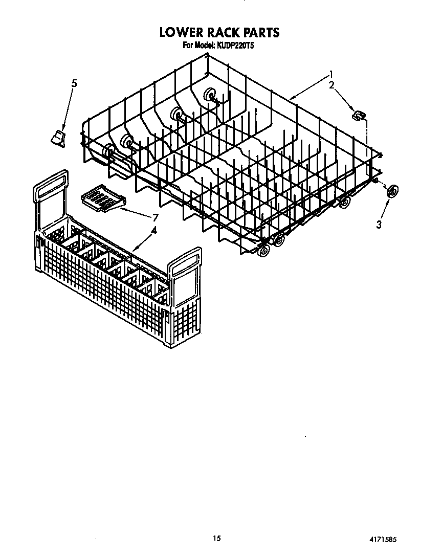 Lower rack