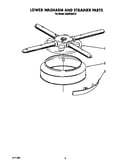 Lower washarm and strainer