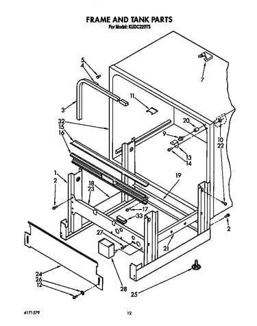 Frame and tank