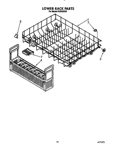 Lower rack