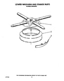 Lower washarm and strainer