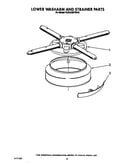 Lower washarm and strainer