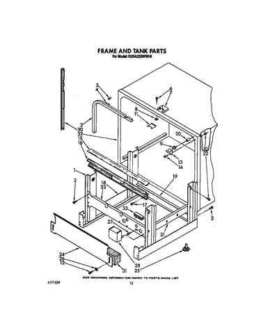 Frame and tank