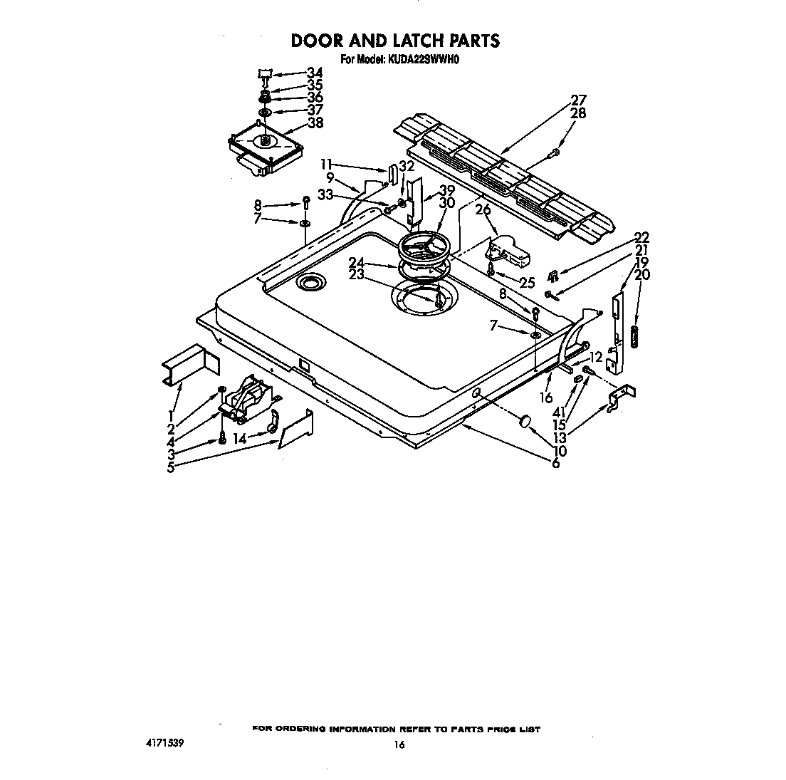 DOOR AND LATCH