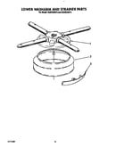 Lower washarm and strainer