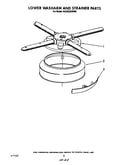Lower washarm and strainer
