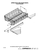 Upper rack and track