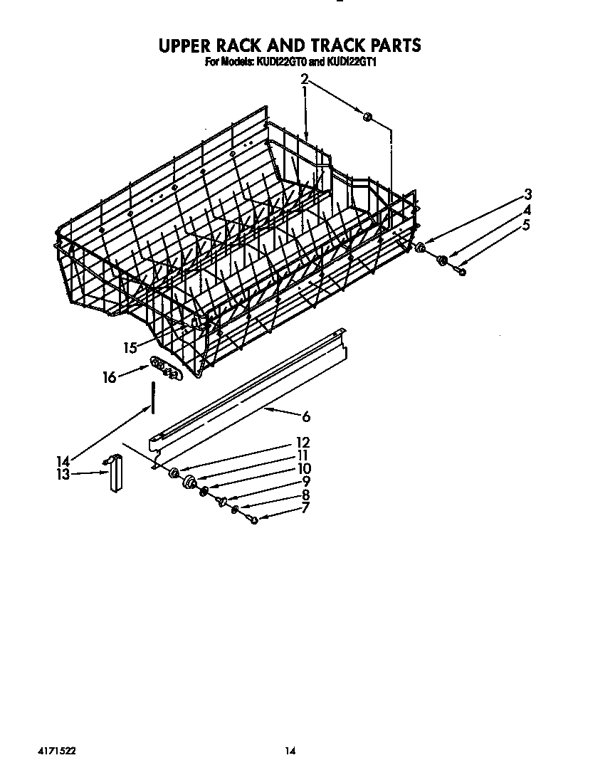 UPPER RACK AND TRACK