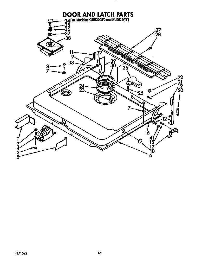 DOOR AND LATCH