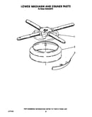Lower washarm and strainer